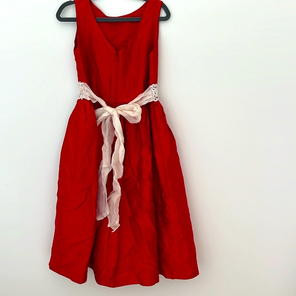 COPY - 100% Silk Susanne Lively Designs Long Dress - Size 8 - Picture 3 of 6